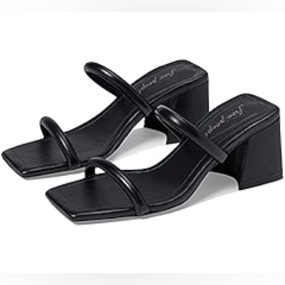Free People Parker Double Strap Heel Sz 47.5/US7.5‎